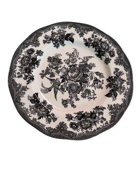 Johnson Brothers Set of 4 Round 10 inch Dinner Plate Asiatic Pheasant Black